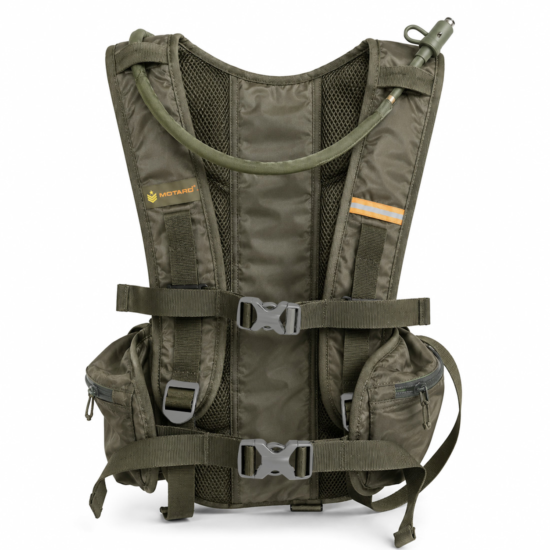 Motard Waterman H20 Hydration Tactical Backpack Olive Green with 3L Hydration Bladder - Image 5