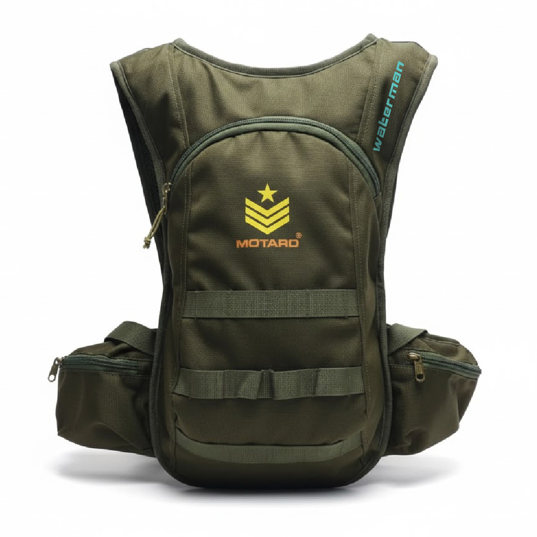 Motard Waterman H20 Hydration Tactical Backpack Olive Green with 3L Hydration Bladder