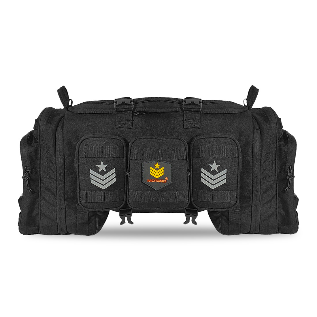 MOTARD Blackcat 6Days Motor Bike 48+12 Liters | 100% Waterproof Motorcycle Tail Bag | Universal for All Motorcycles