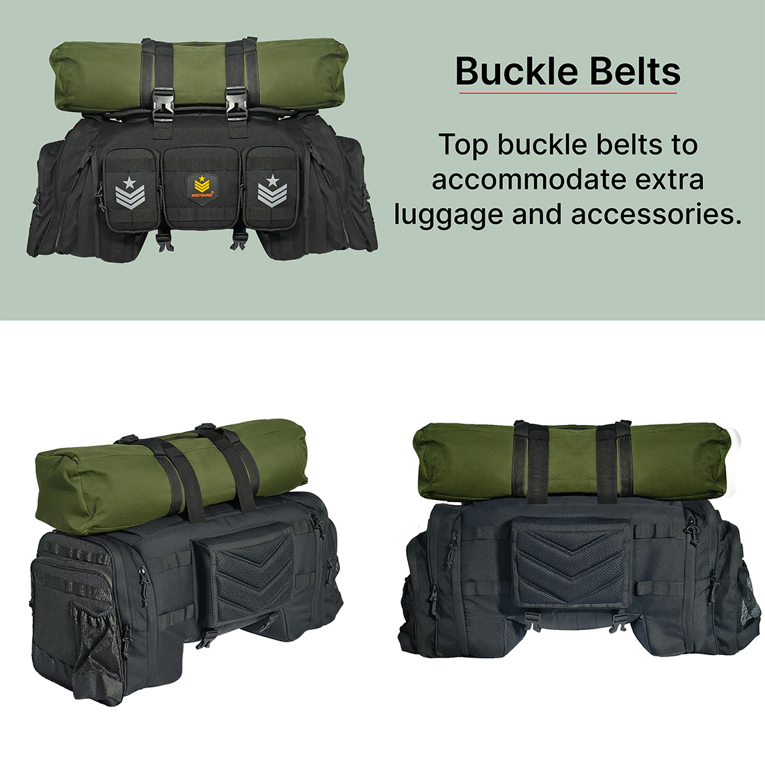 MOTARD Blackcat 6Days Motor Bike 48+12 Liters | 100% Waterproof Motorcycle Tail Bag | Universal for All Motorcycles - Image 5